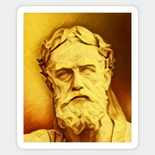 Xenophon Golden Portrait | Xenophon Artwork 8 Sticker